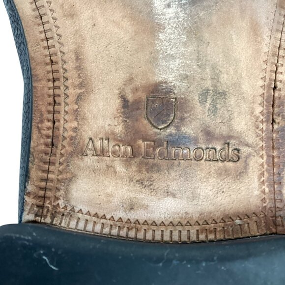 Allen Edmonds Perugia Leather Tassel Loafers #40162 Mens 9.5 Black Handcrafted I - Picture 12 of 12